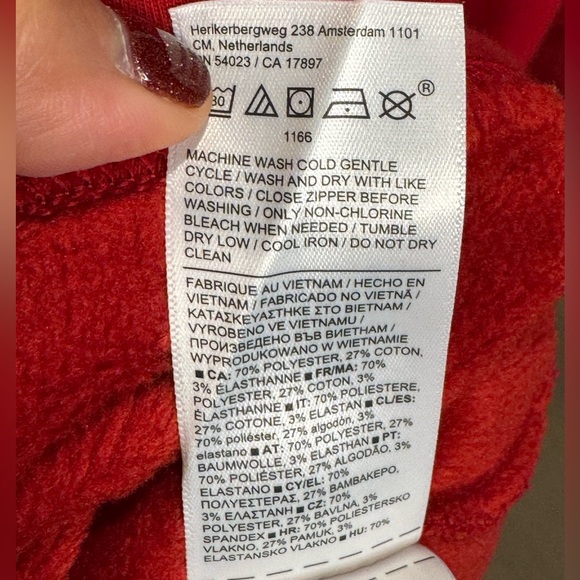 ATHLETA Cozy Karma Mock Neck Dress red L - Picture 6 of 6